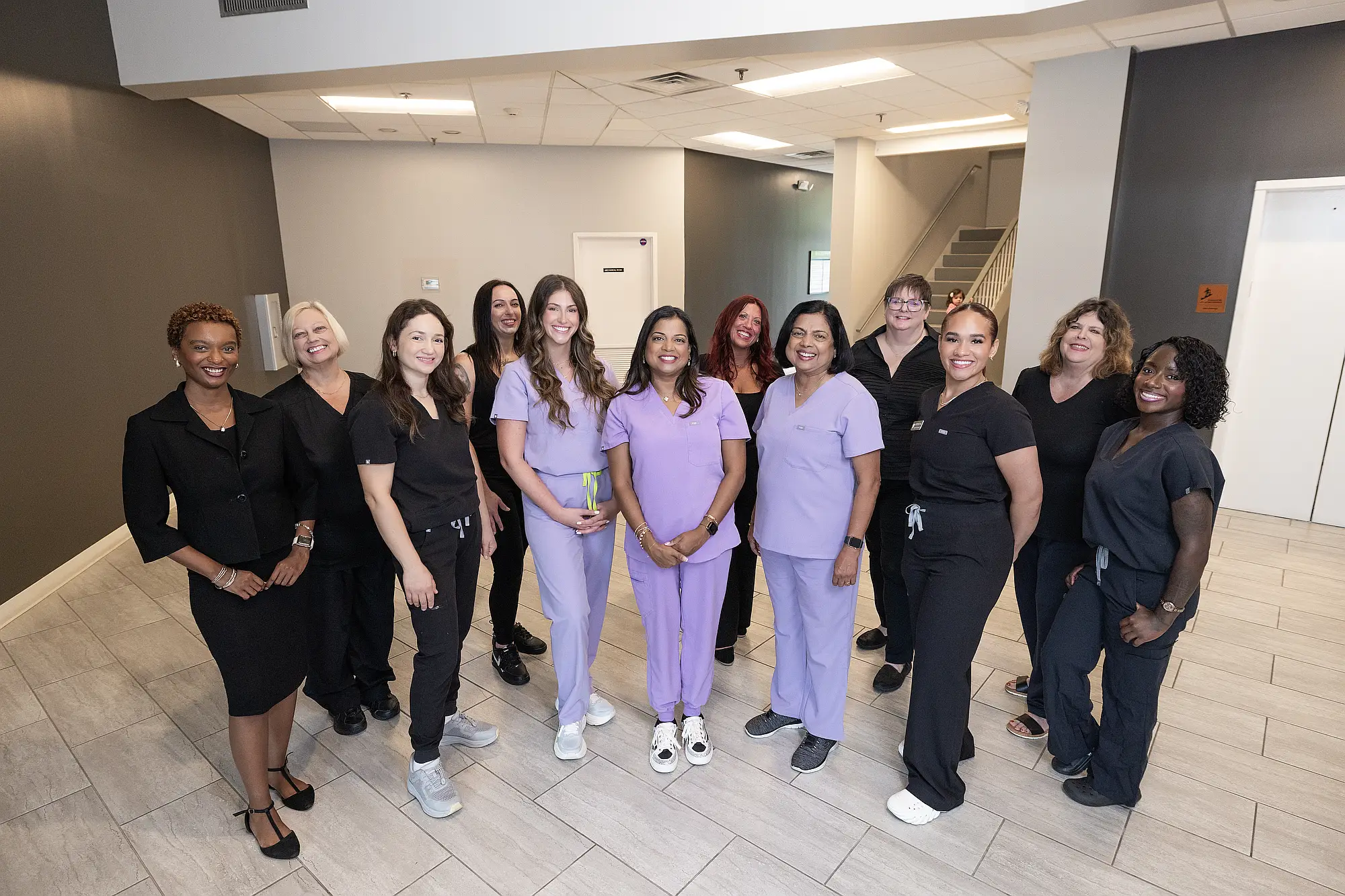 The MVP Family Dental team standing together in the practice