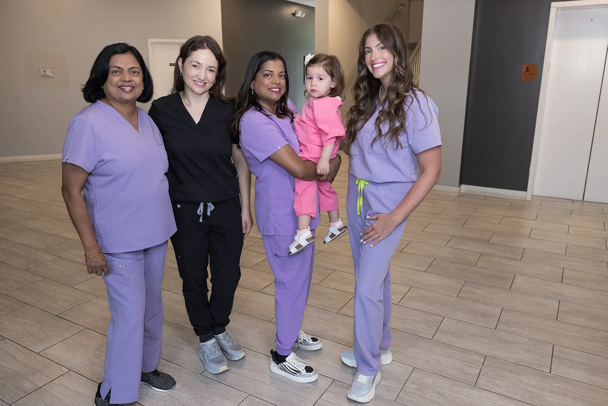 Members of the MVP Family Dental team together in the practice